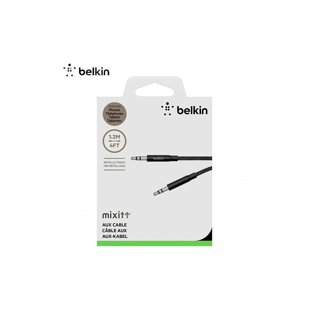 CABLE AUXILIAR BELKIN METALLIC 1.2M