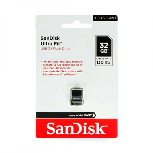 SANDISK MEMORY FLASH ULTRA FIT 32GB 