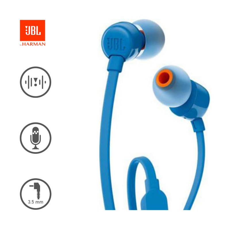 Auriculares in ear jbl sales t110 blue