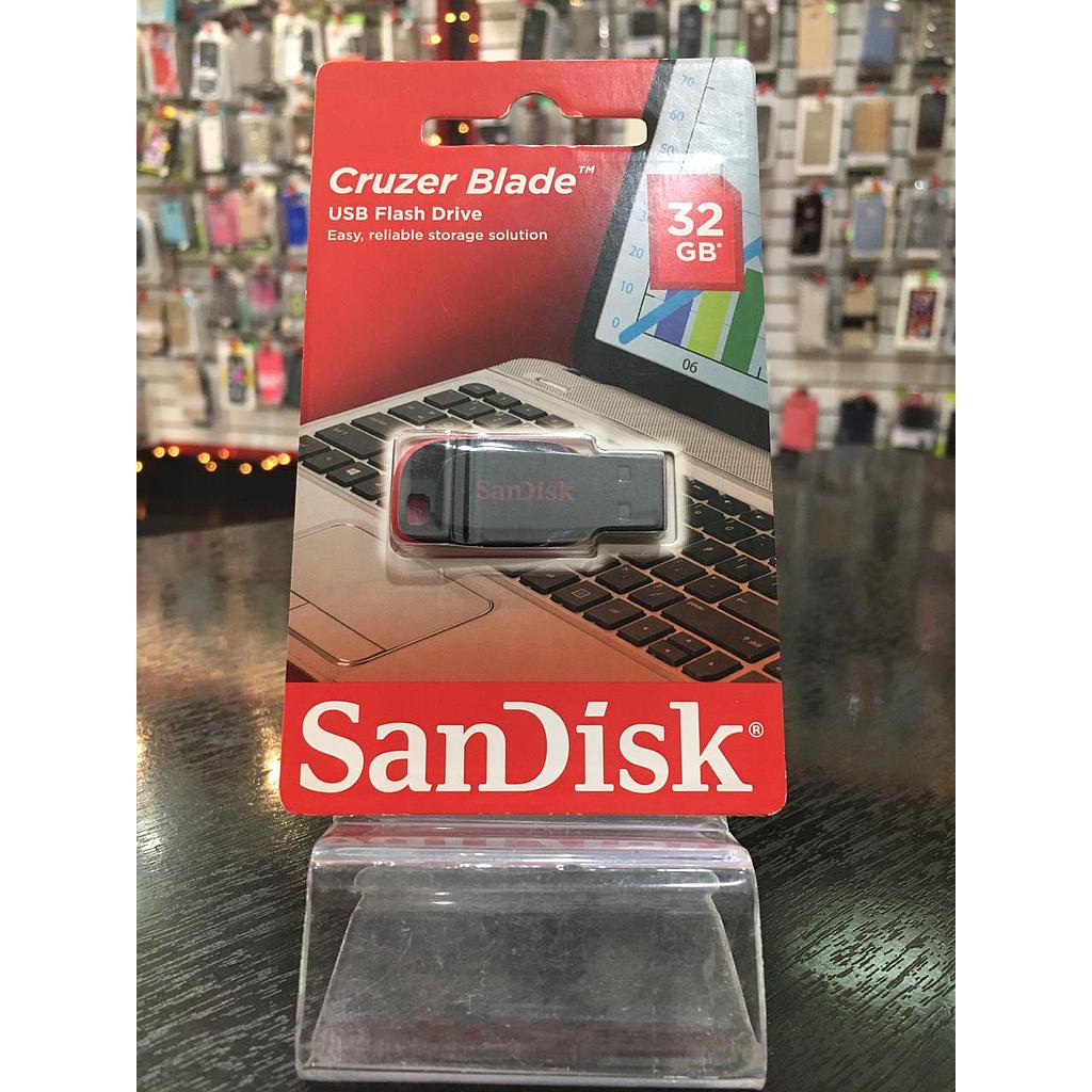 MEMORY FLASH SANDISK 32GB CRUZER BLADE