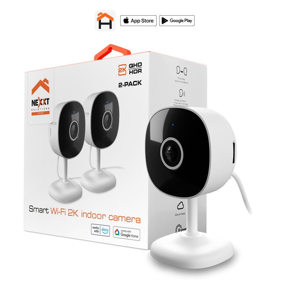 CAMARA NEXXT HOME INDOOR 2K 2-PACK