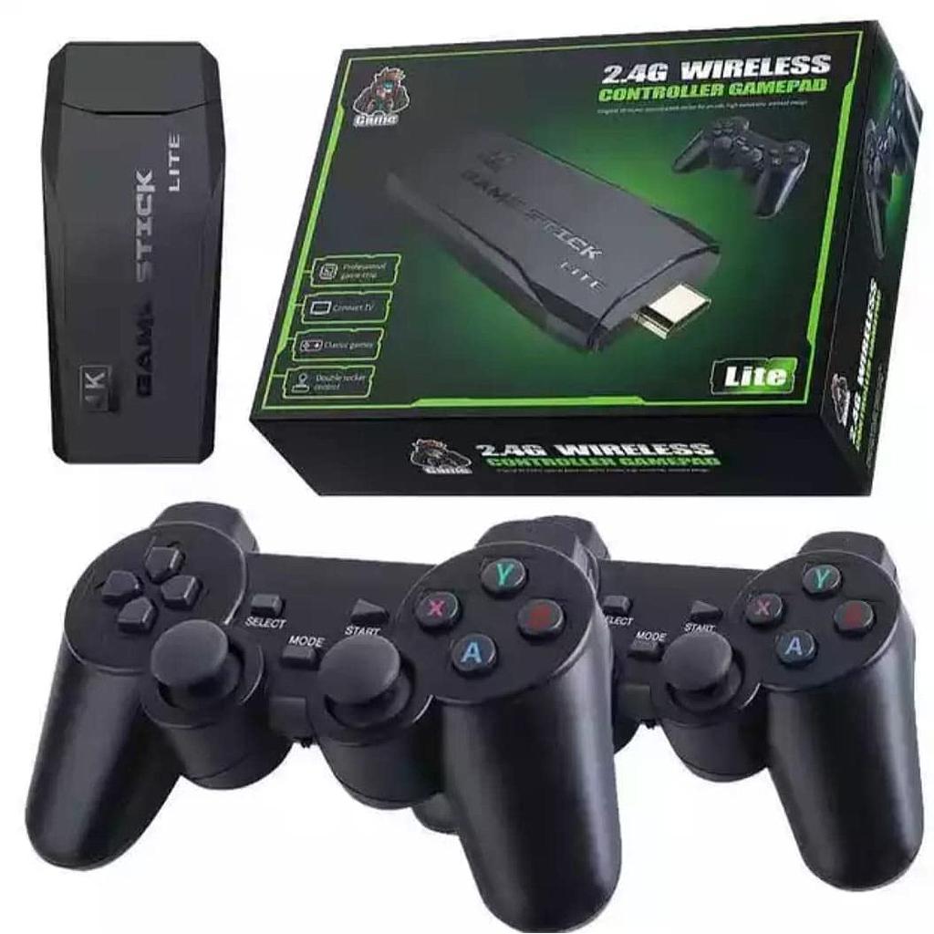 CONSOLA DE JUEGOS 2000 CON 2 CONTROLES 2.4 G 64GB
