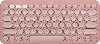 LOGITECH TECLADO BLUETOOTH PEBBLE KEYS 2 ROSA K380