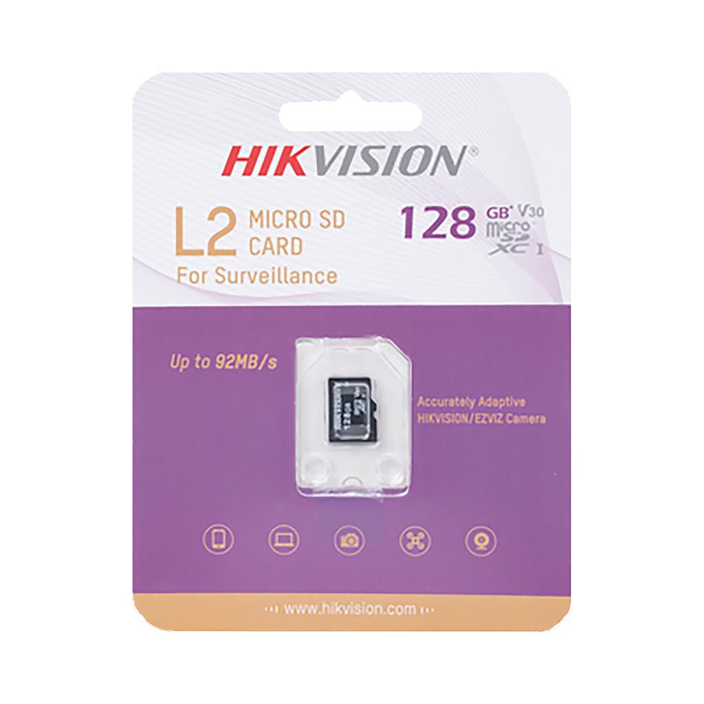 MICRO SD HIKVISION L2 128GB V30 PARA VIDEOVIGILANCIA