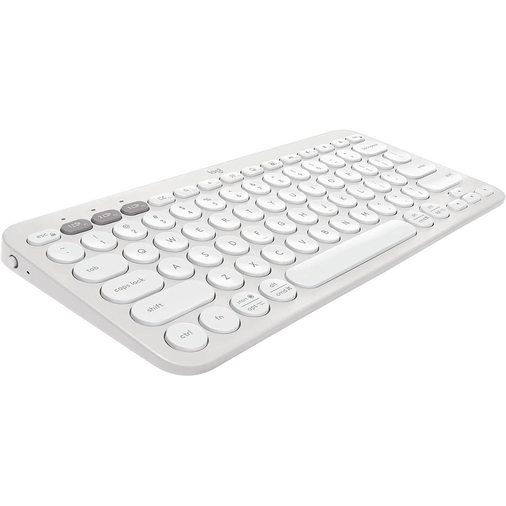 LOGITECH TECLADO BLUETOOTH PEBBLE KEYS 2 K380 BLANCO
