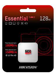 MICRO SD 128GB ESSENTIAL V30 HIKVISION 180MB/S