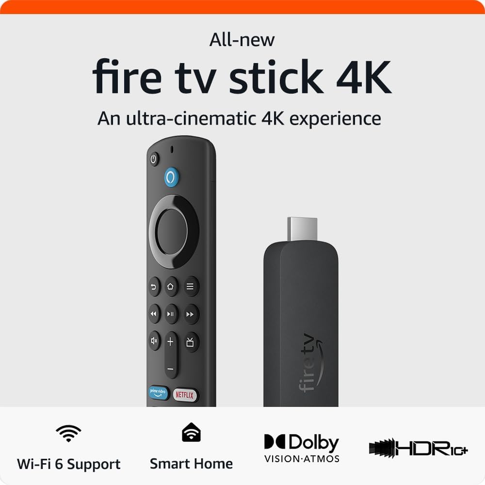 FIRE TV STICK 4K AMAZON COMPATIBLE  CON WIFI 6