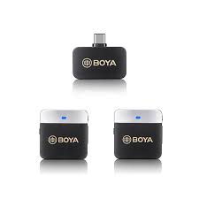 BOYA MICROFONO DOBLE INALAMBRICO TIPO C BY-M1V4