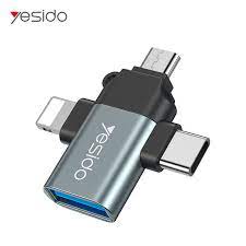 ADAPTADOR YESIDO 3 EN 1 GS15