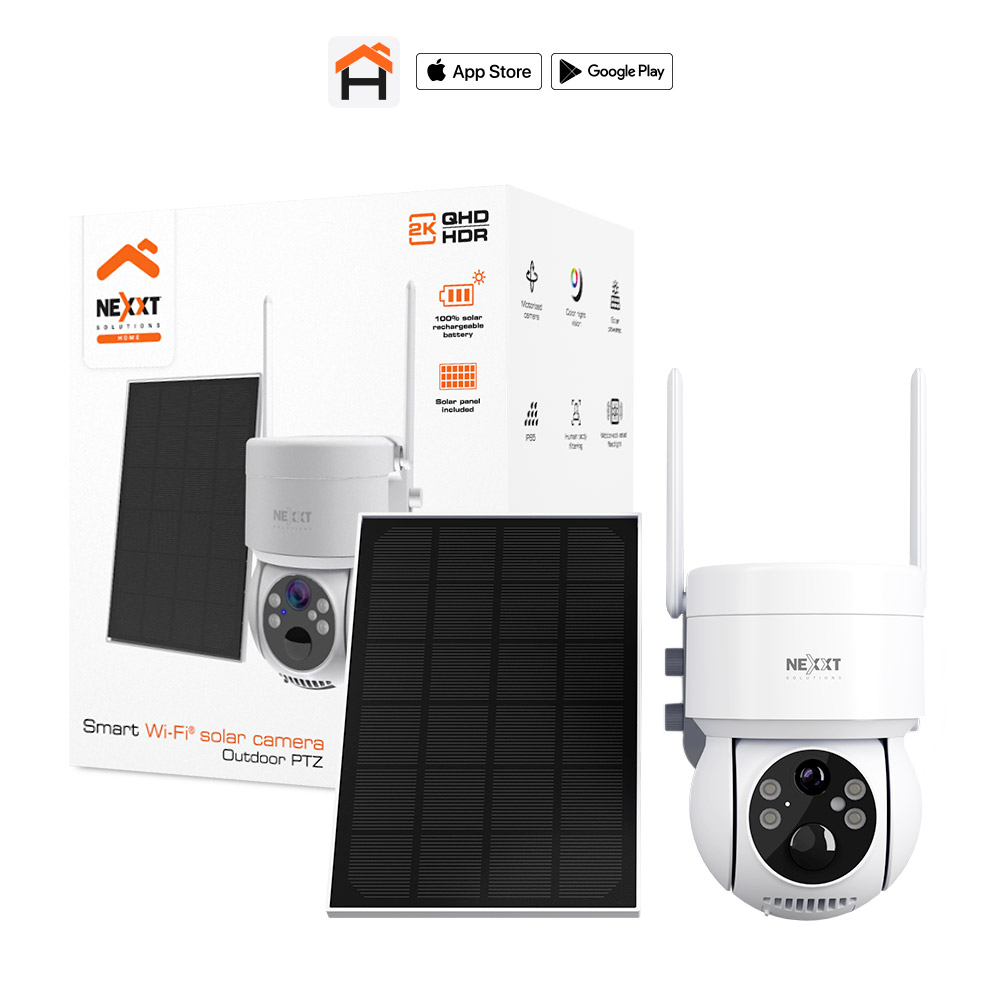 CAMARA NEXXT HOME EXTERIOR PTZ 2K NHC-OP20S CON PANEL SOLAR