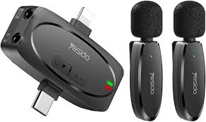 MICROFONO MULTIMEDIA INALAMBRICO YESIDO 3 EN 1 DOBLE