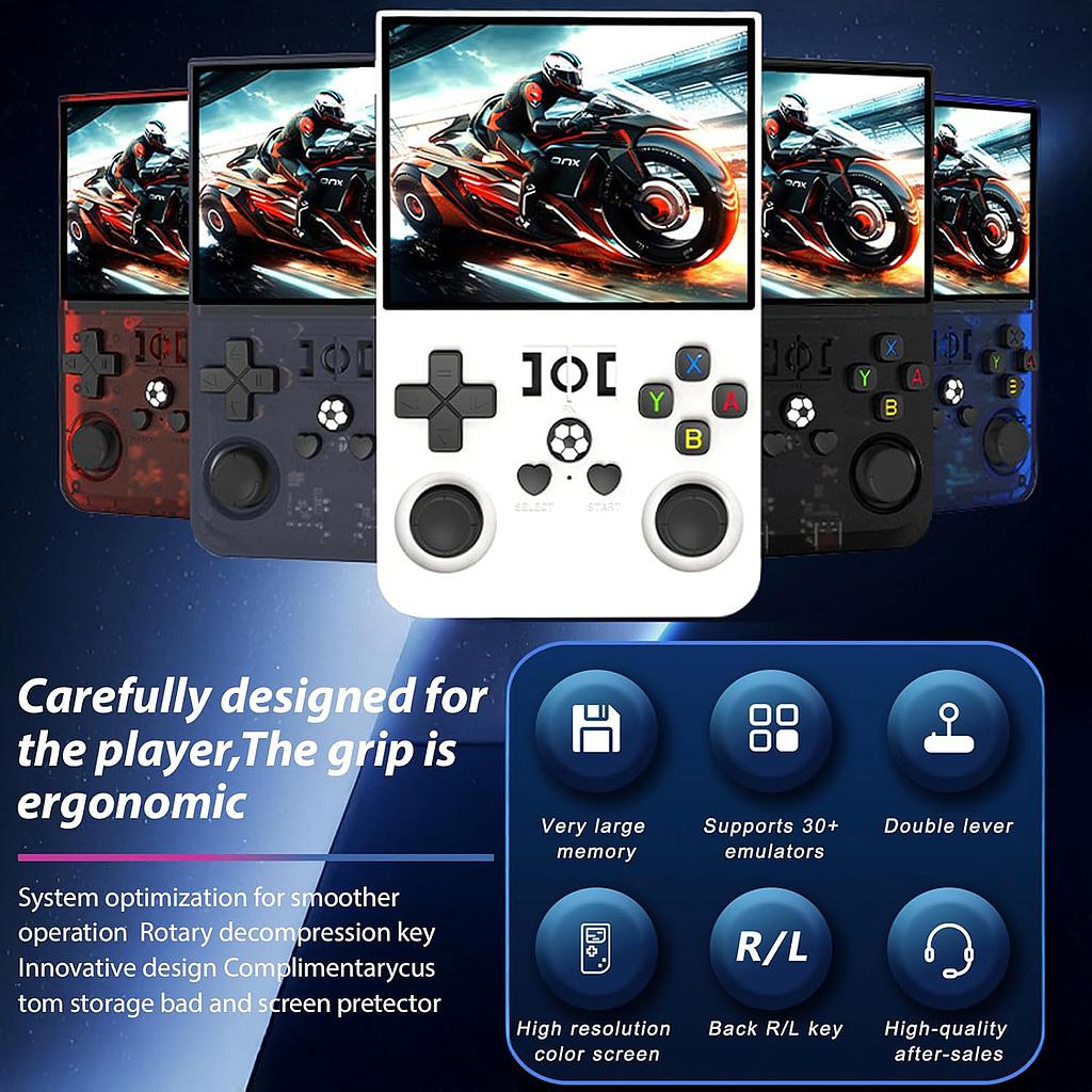 CONSOLA DE JUEGOS RETRO R36PRO MAX 64GB LINUX