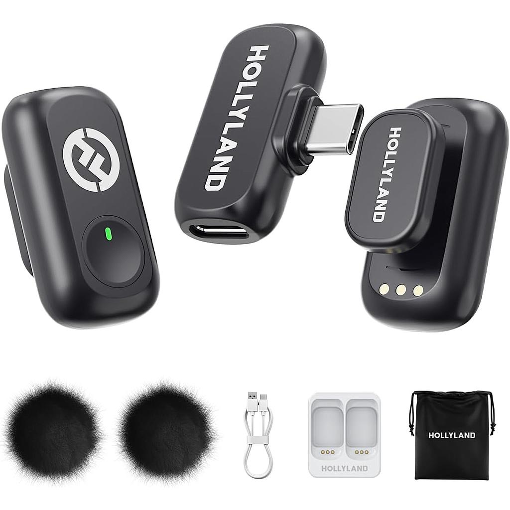 HOLLYLAND MICROFONOS INALAMBRICOS LARK A1 DUO TIPO C