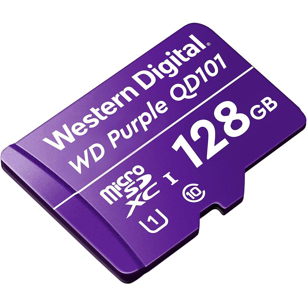 MICRO SD 128 GB WD SURVEILLANCE CLASE 10